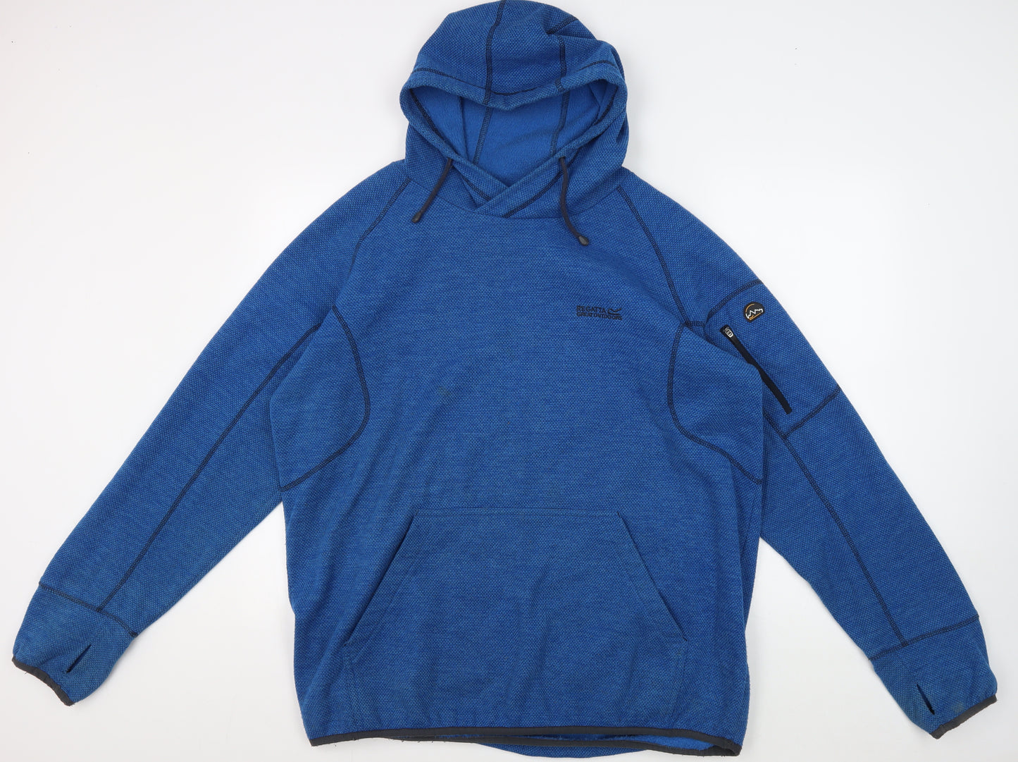 Regatta Men's Blue 2XL Hoodie, Lightweight Fleece