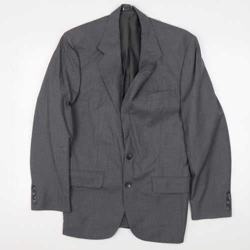 Centaur Men's Grey Blazer, Size 36 Regular, Two-Button
