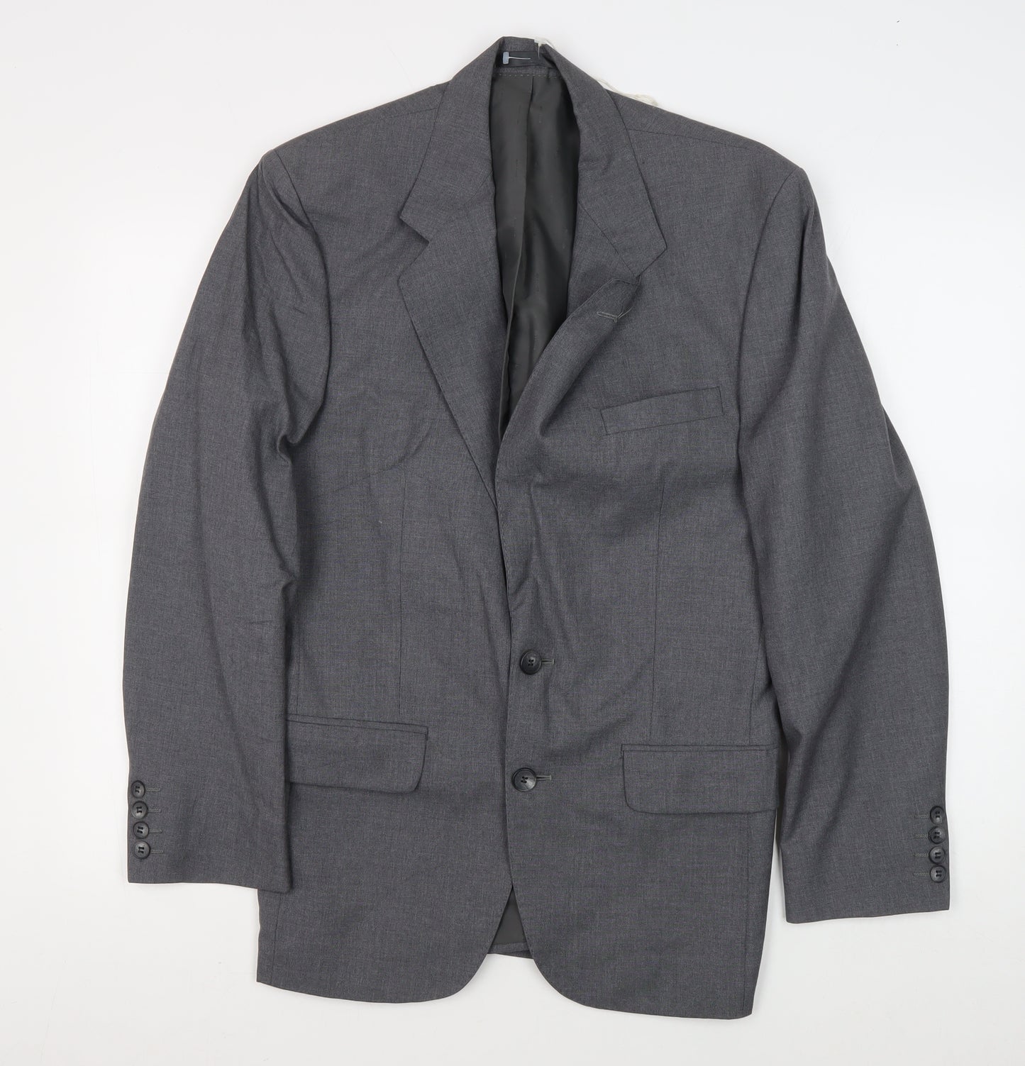 Centaur Men's Grey Blazer, Size 36 Regular, Two-Button