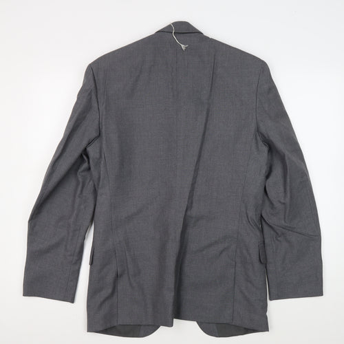 Centaur Men's Grey Blazer, Size 36 Regular, Two-Button