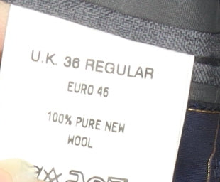 Centaur Men's Grey Blazer, Size 36 Regular, Two-Button