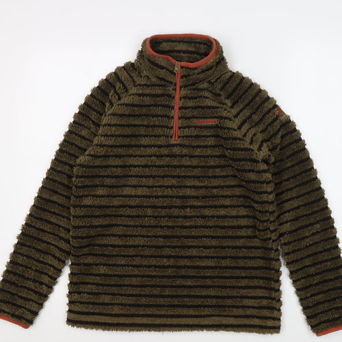 Craghoppers Boys Green Striped Fleece Sweatshirt 13