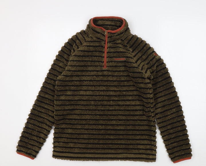 Craghoppers Boys Green Striped Fleece Sweatshirt 13
