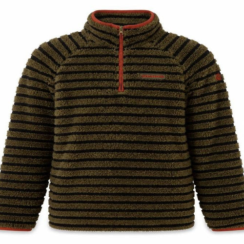 Craghoppers Boys Green Striped Fleece Sweatshirt 13