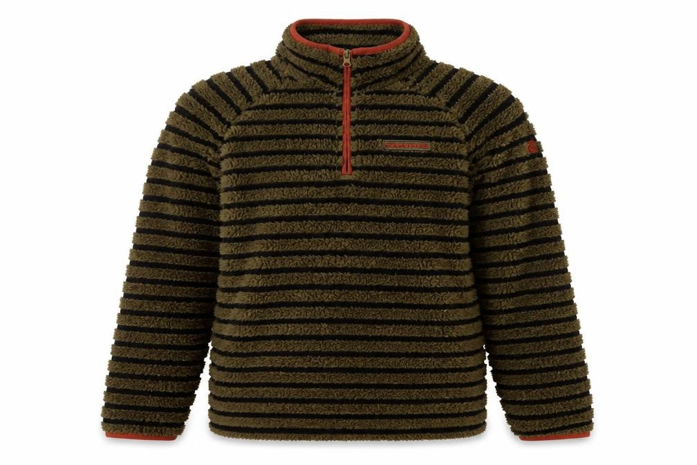 Craghoppers Boys Green Striped Fleece Sweatshirt 13