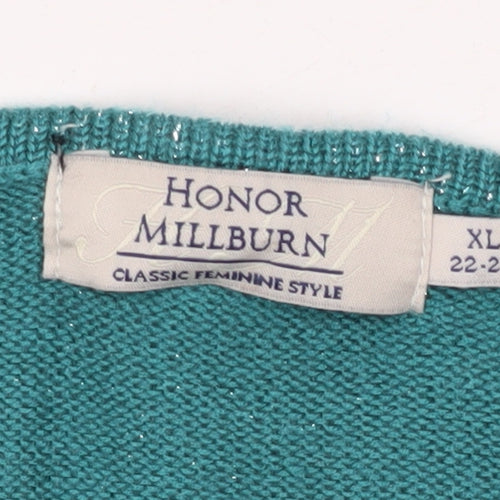 Honor Millburn Women's Green Plus Pullover Jumper XL
