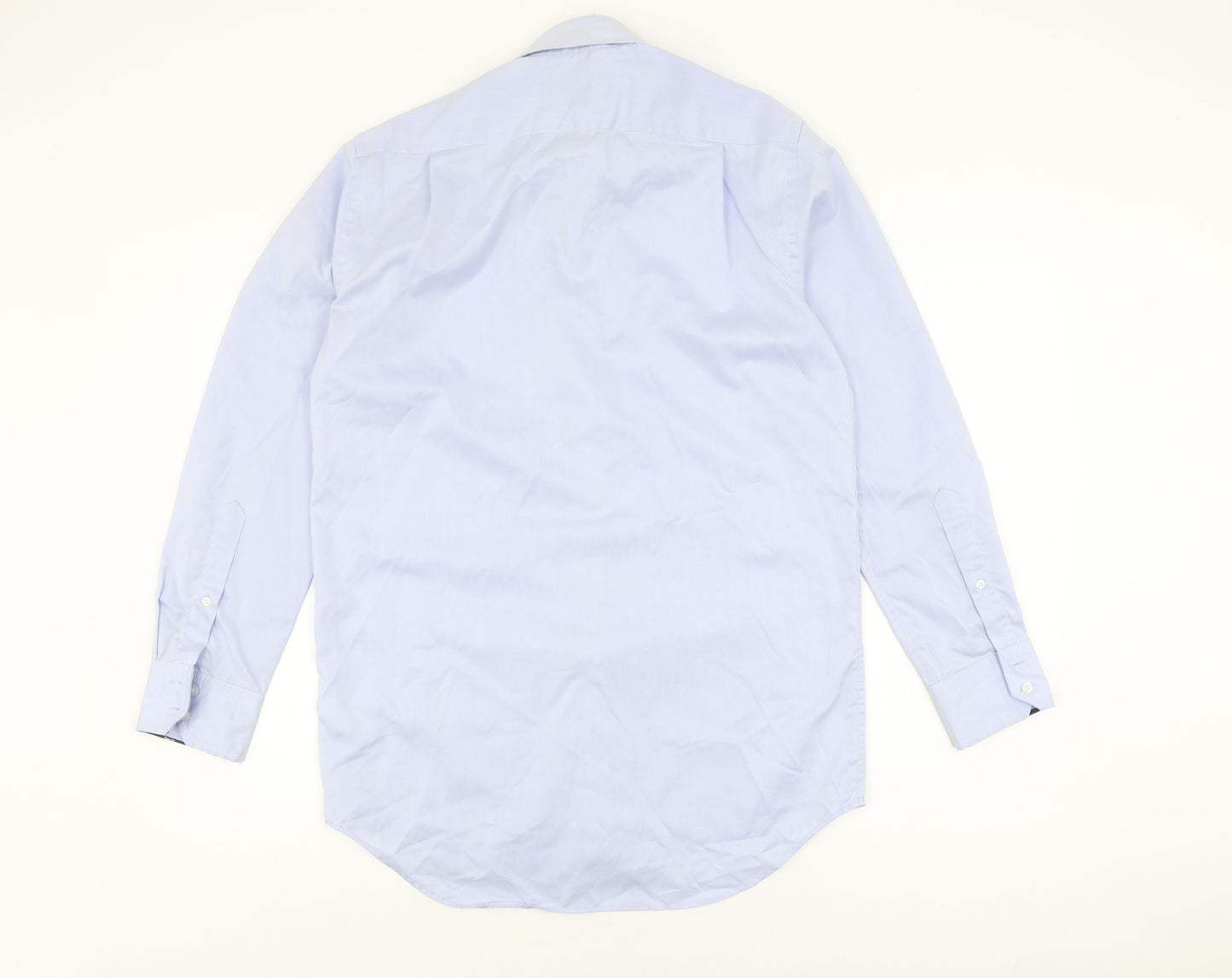 Paul Costelloe Men's Blue Long Sleeve Shirt Size 15