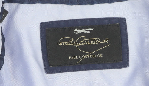 Paul Costelloe Men's Blue Long Sleeve Shirt Size 15