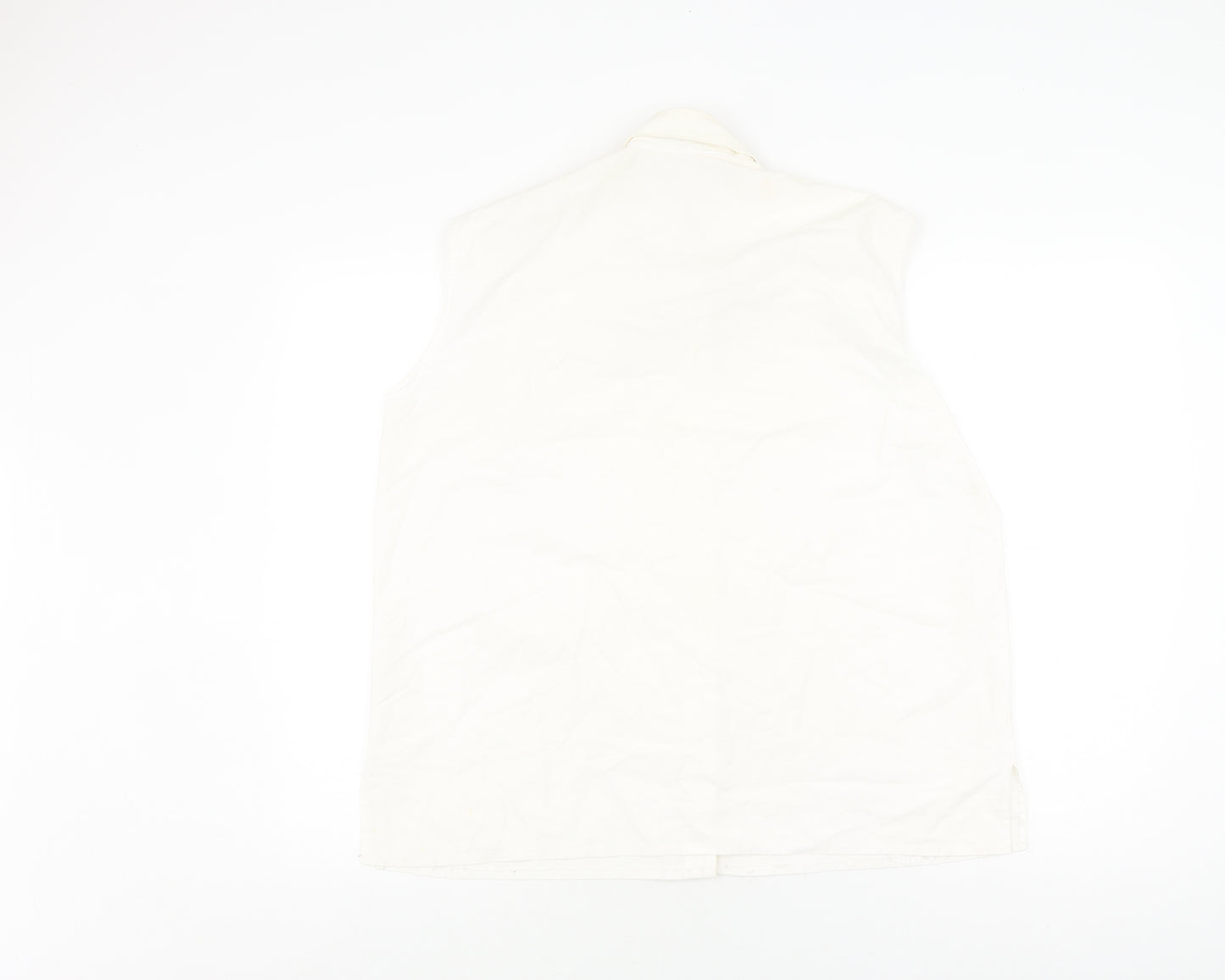 Golden Falcon Women's Ivory Sleeveless Button-Up 2XL