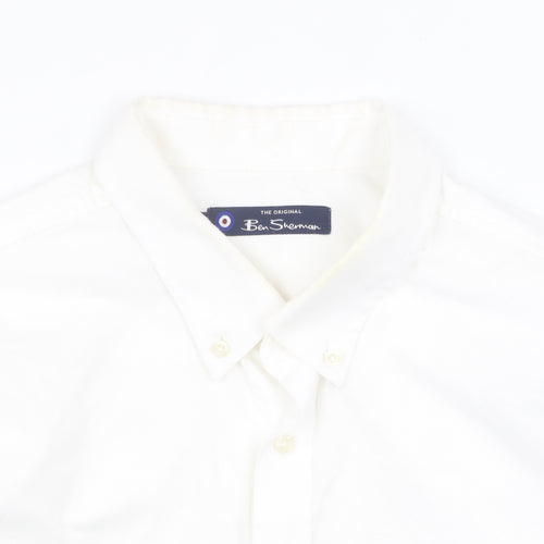 Ben Sherman Men's White XL Button-Up Casual Shirt
