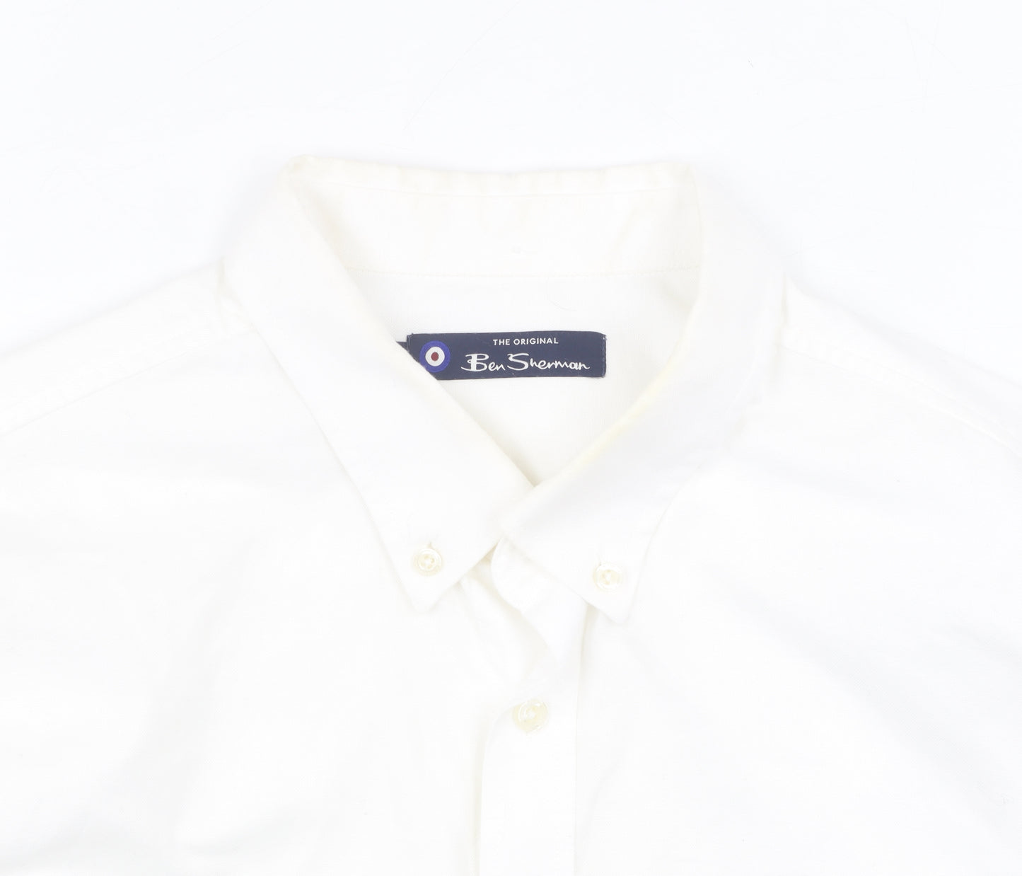 Ben Sherman Men's White XL Button-Up Casual Shirt