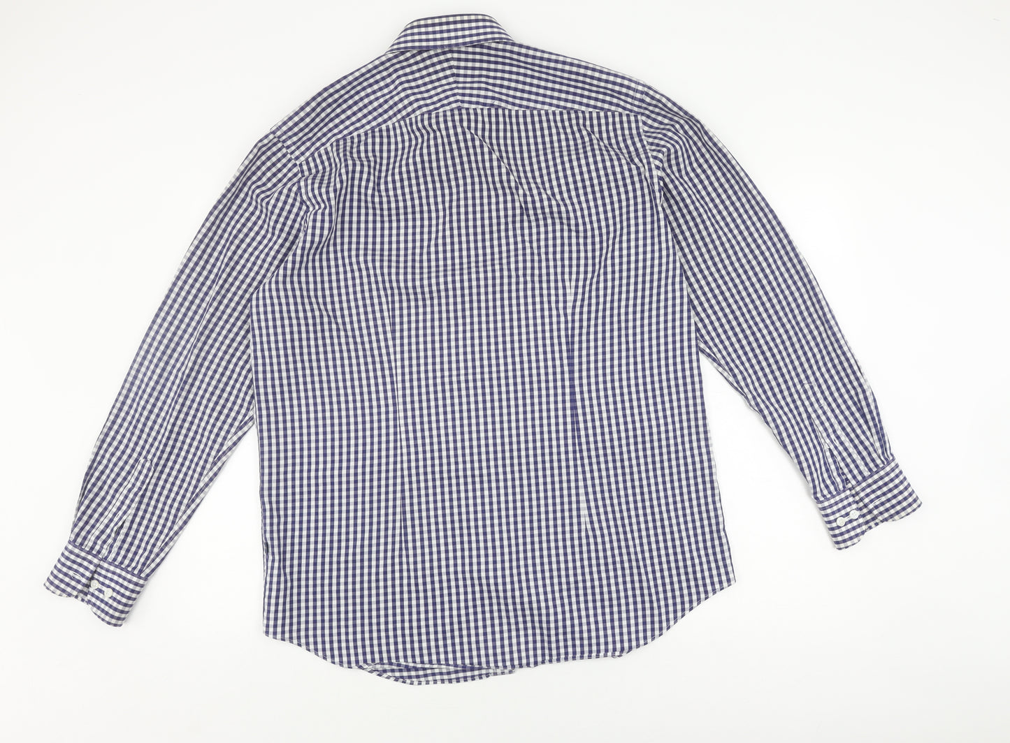 Osborne Men's Blue Check Classic Fit Shirt Size 16