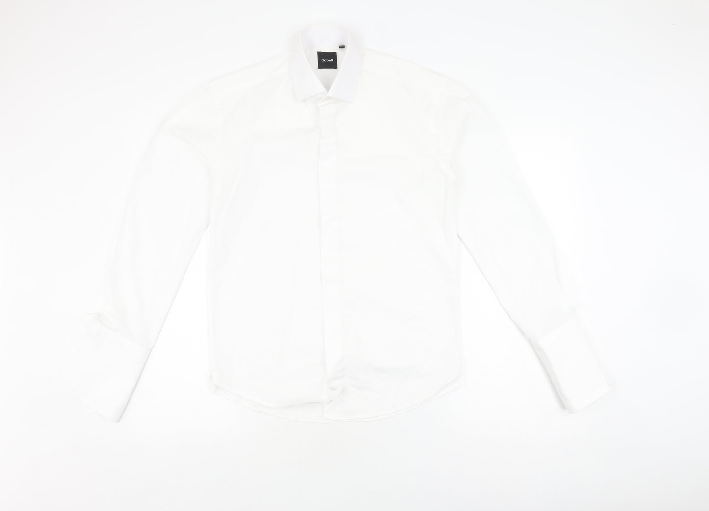 Dobell Men’s White 14 Dress Shirt Long Sleeve Formal