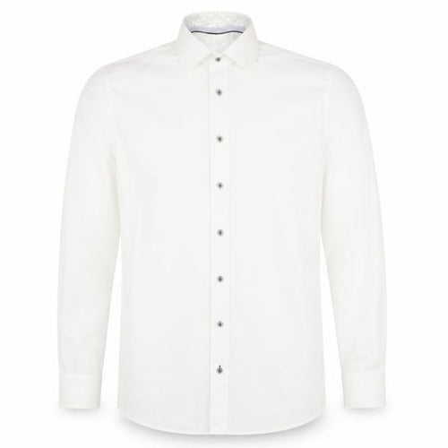 Paul Costelloe Men's White Classic Fit Button-Up Shirt 15.5