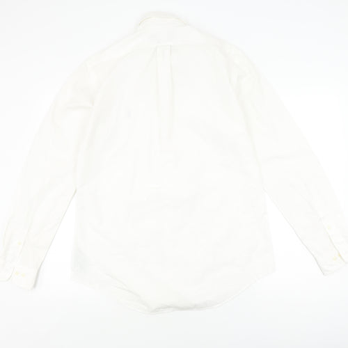 Polo Ralph Lauren White Men's Cotton Shirt M Regular