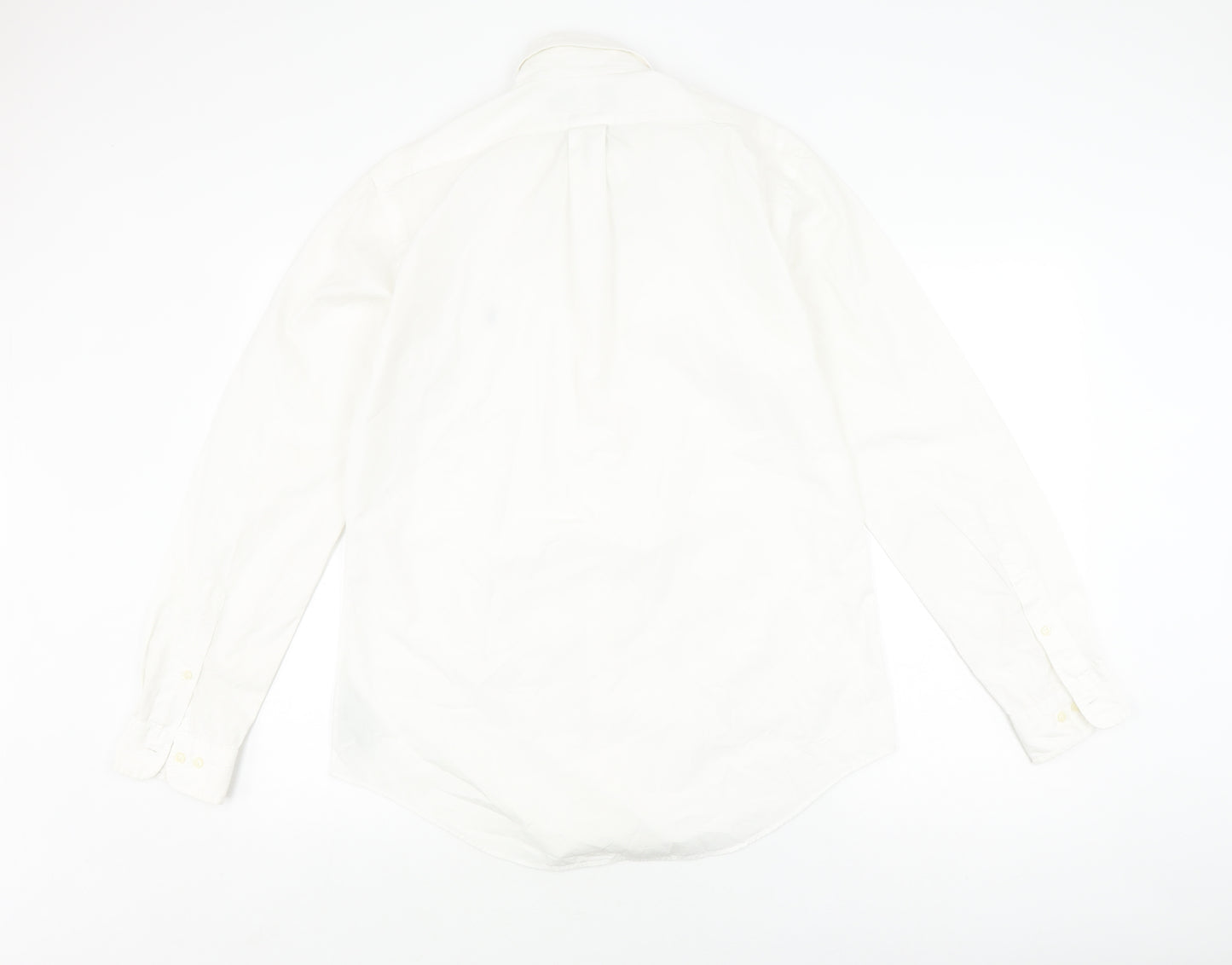 Polo Ralph Lauren White Men's Cotton Shirt M Regular