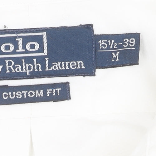 Polo Ralph Lauren White Men's Cotton Shirt M Regular