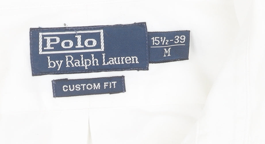 Polo Ralph Lauren White Men's Cotton Shirt M Regular