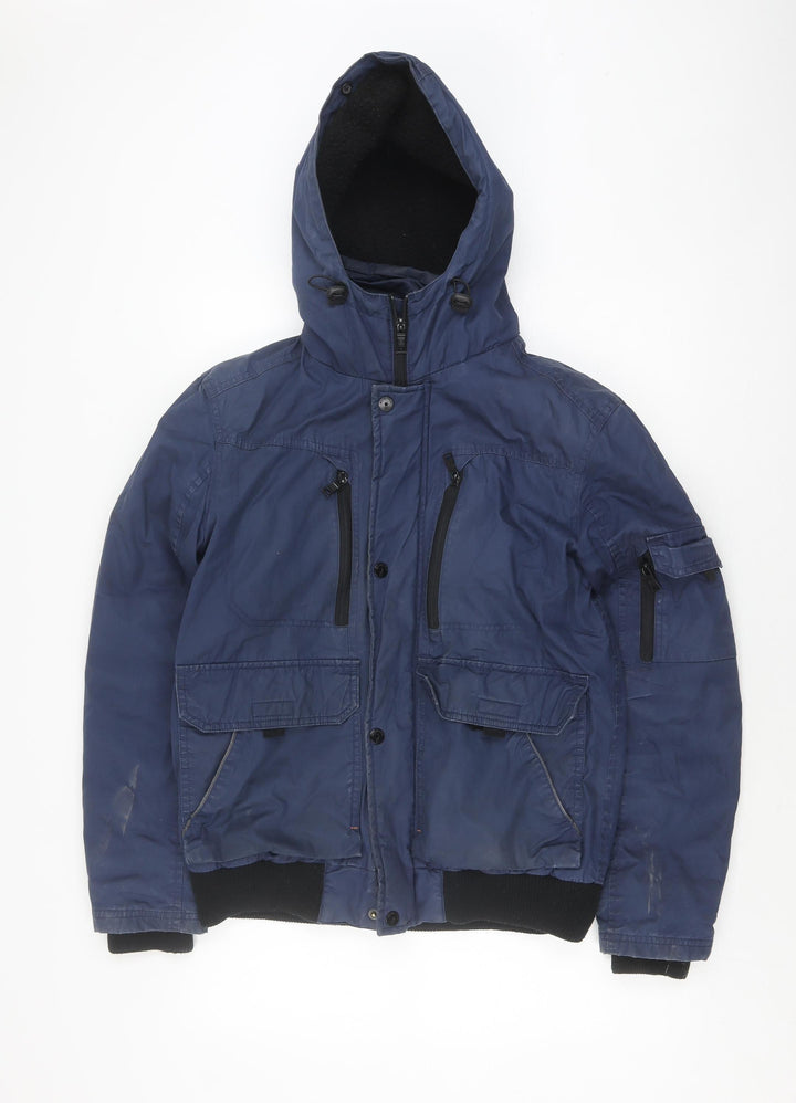 Blue Inc Men's Blue Basic Jacket Size S