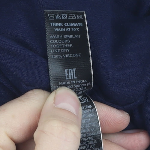 Marks and Spencer Women's Blue XL Viscose Dress