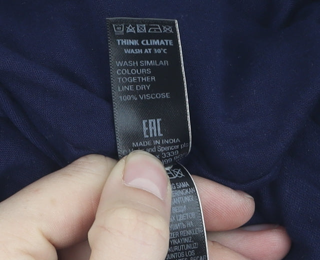 Marks and Spencer Women's Blue XL Viscose Dress