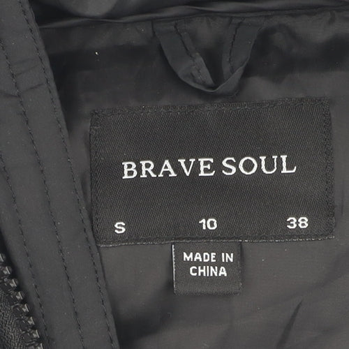 Brave Soul Women's Black Puffer Jacket Size 10