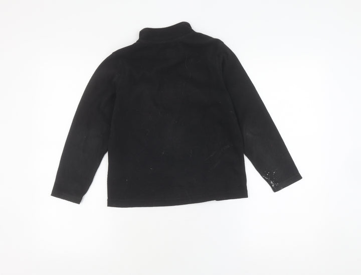 Regatta Boys Black Fleece Full Zip Sweatshirt 9-10 Years