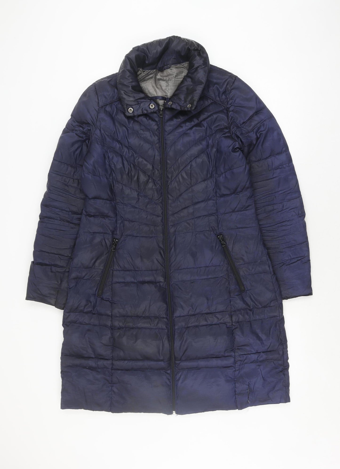 Bernardo Women's Blue Puffer Jacket M Winter Warm