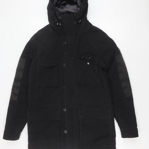 IKKS Men's Black Military Jacket Size M
