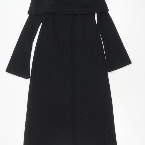 ASOS Black Sheath Dress, Women’s 10, Cowl Neck