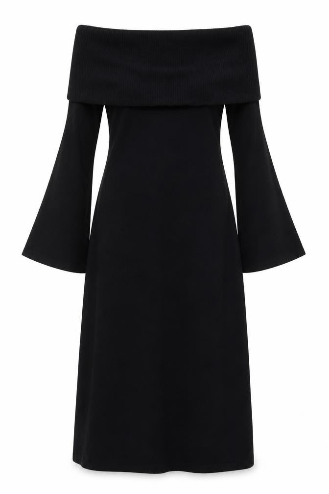 ASOS Black Sheath Dress, Women’s 10, Cowl Neck