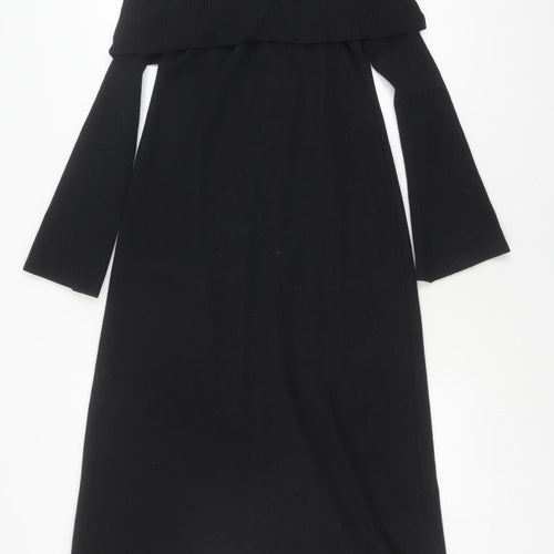 ASOS Black Sheath Dress, Women’s 10, Cowl Neck