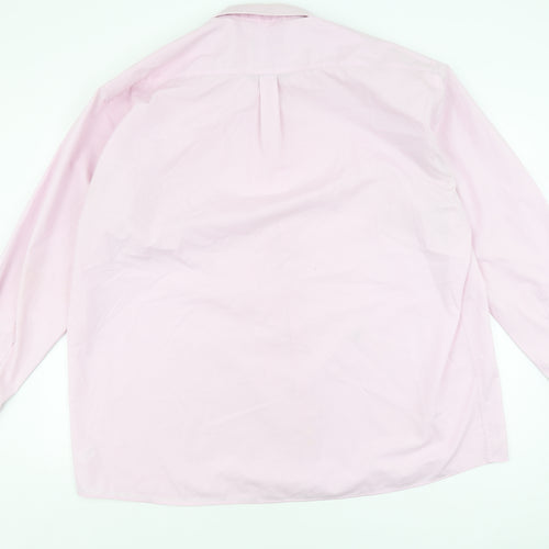 Double TWO Men's Pink Regular Fit Long Sleeve Shirt