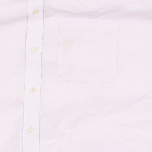 Double TWO Men's Pink Regular Fit Long Sleeve Shirt