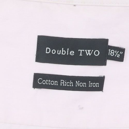 Double TWO Men's Pink Regular Fit Long Sleeve Shirt