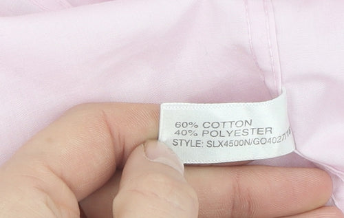 Double TWO Men's Pink Regular Fit Long Sleeve Shirt