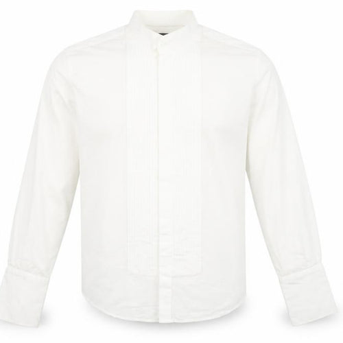 Dobell Men's White Extra-Slim Dress Shirt 17.5