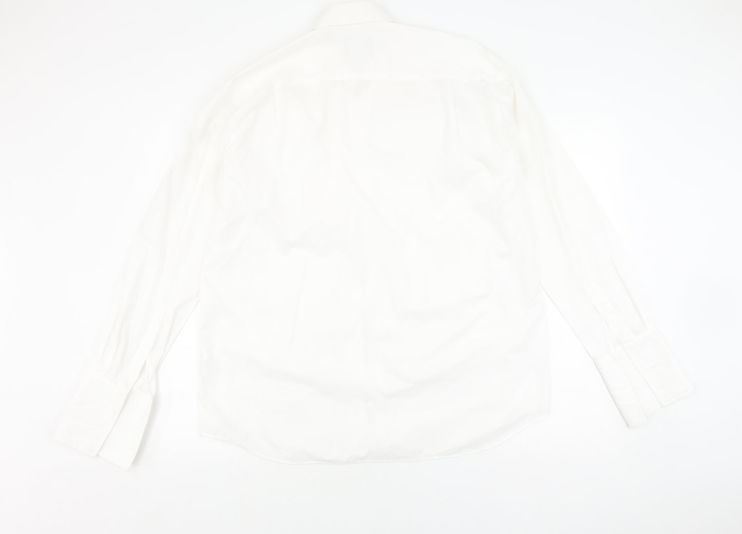 Moss Bros Men's White Formal Dress Shirt Size 16
