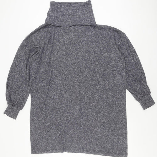 ASOS DESIGN Women’s Grey High Neck Jumper Dress, Size 10