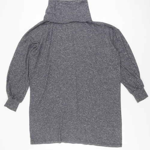 ASOS DESIGN Women’s Grey High Neck Jumper Dress, Size 10