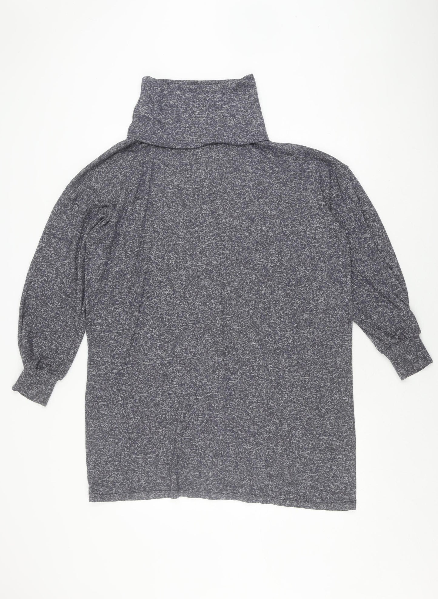 ASOS DESIGN Women’s Grey High Neck Jumper Dress, Size 10