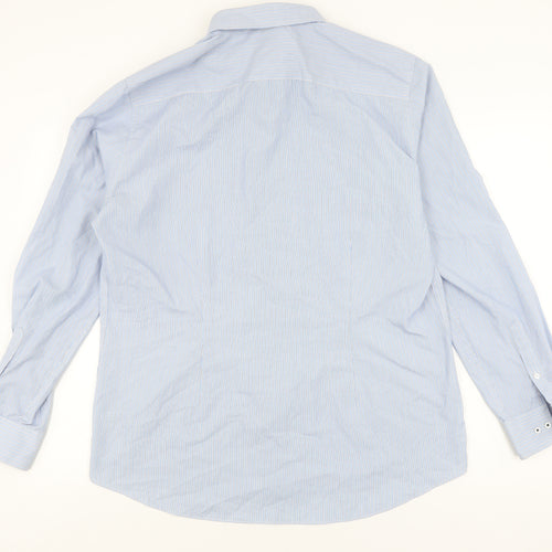 Next Men's Blue Slim Fit Button-Up Shirt 17
