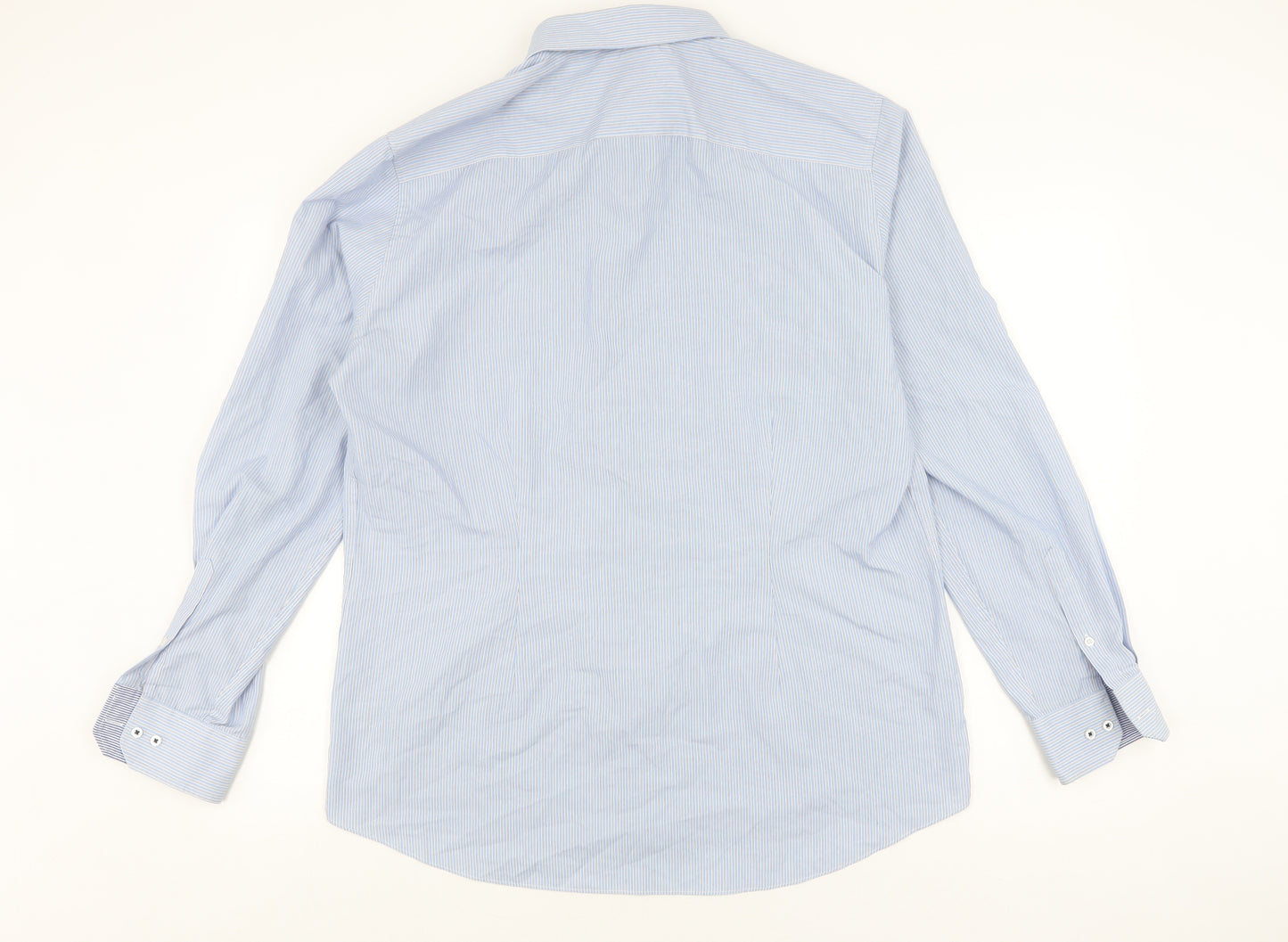 Next Men's Blue Slim Fit Button-Up Shirt 17