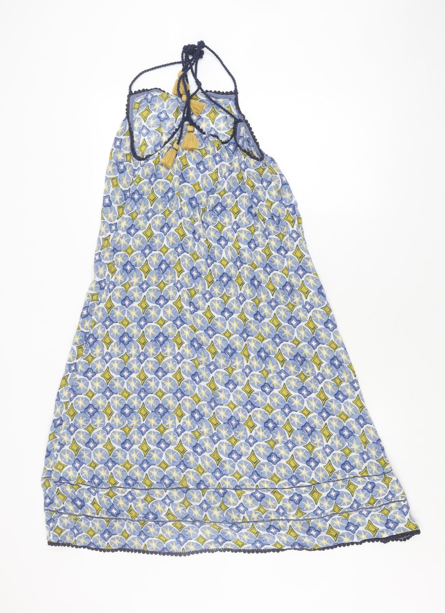 White Stuff Women's Multicoloured Geometric Trapeze Dress - S