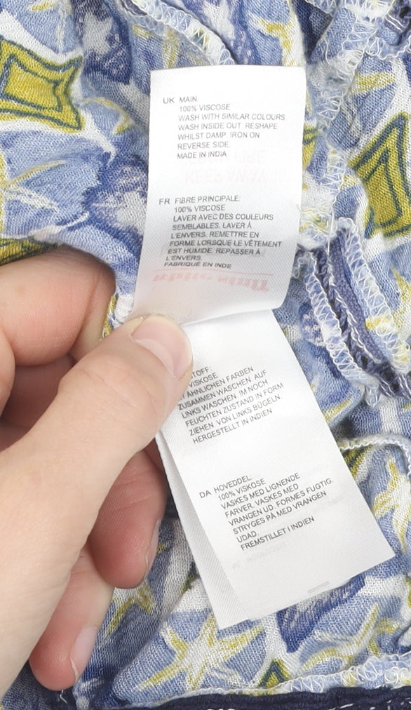 White Stuff Women's Multicoloured Geometric Trapeze Dress - S