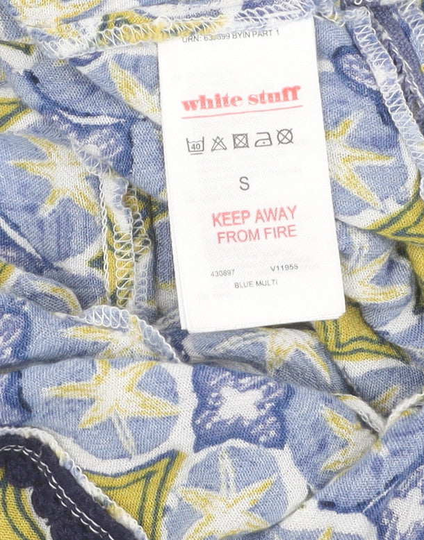 White Stuff Women's Multicoloured Geometric Trapeze Dress - S