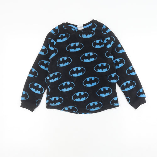 George Batman Boys Pyjama Top 6-7 Years Black Blue Fleece
