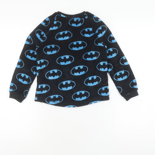 George Batman Boys Pyjama Top 6-7 Years Black Blue Fleece