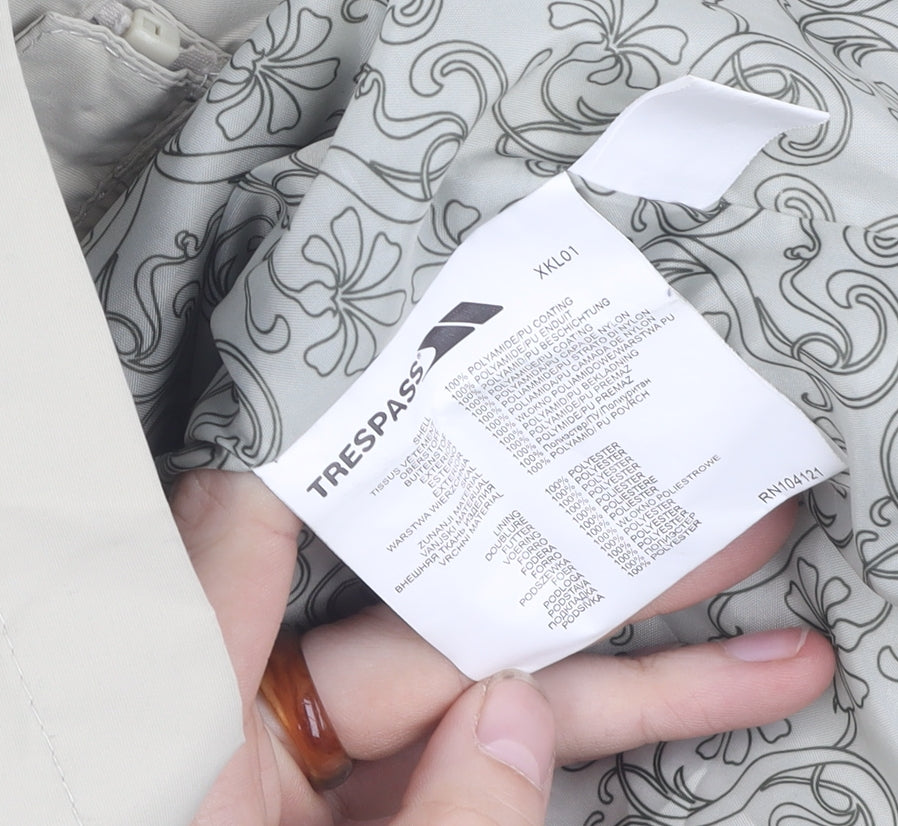 Trespass Unisex Beige Windbreaker Jacket L