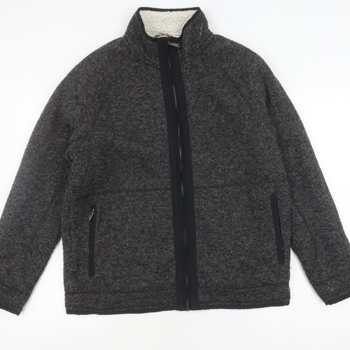 Mantaray Men's Grey Medium Basic Jacket with Zipped Pockets